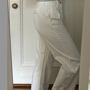 White High Waist Baggy Straight Jeans